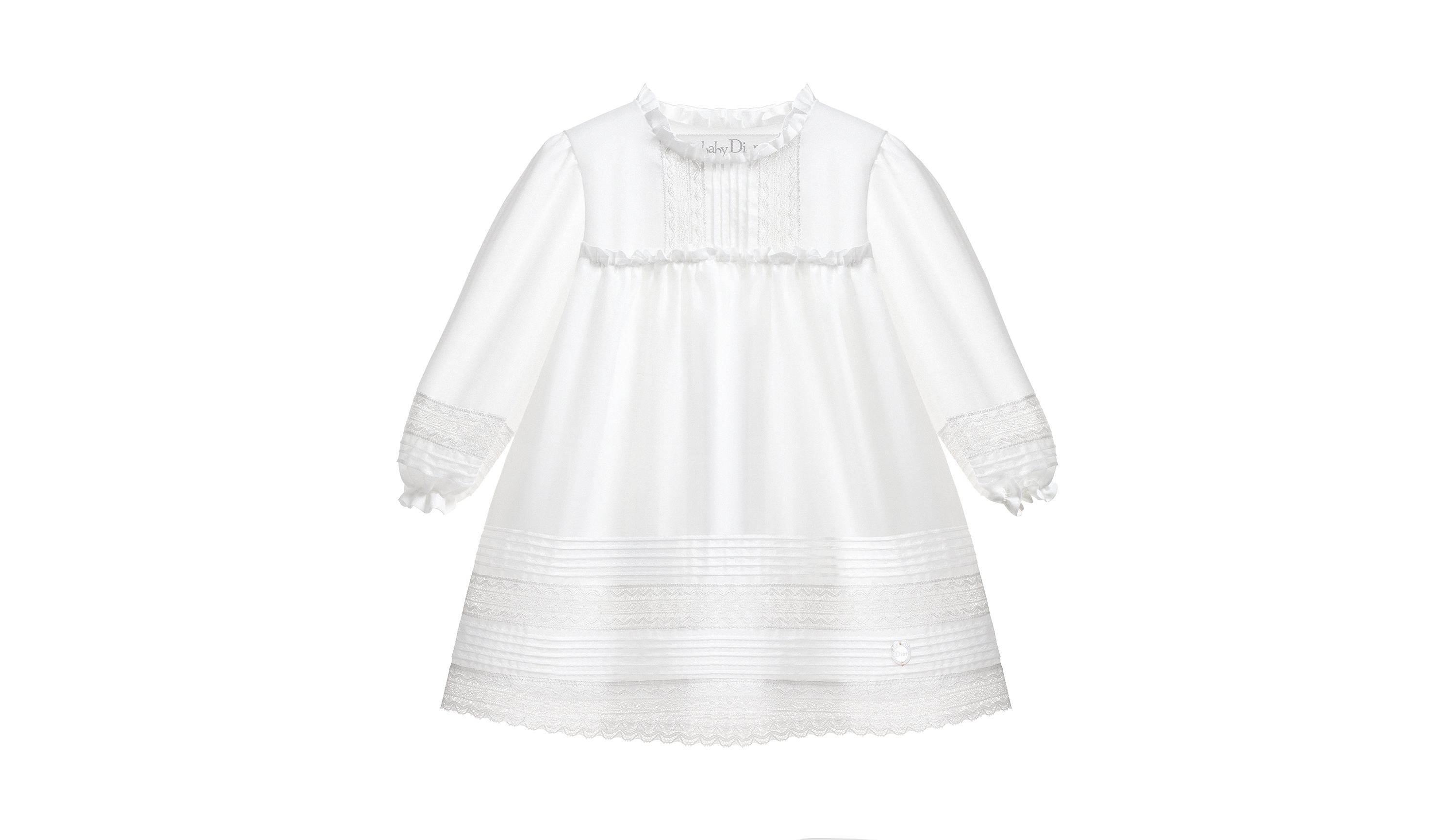 Nanouchka 白色嬰兒蕾絲裙